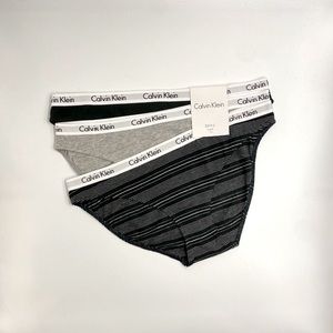 NWT Calvin Klein 3pc Bikini Panty Set